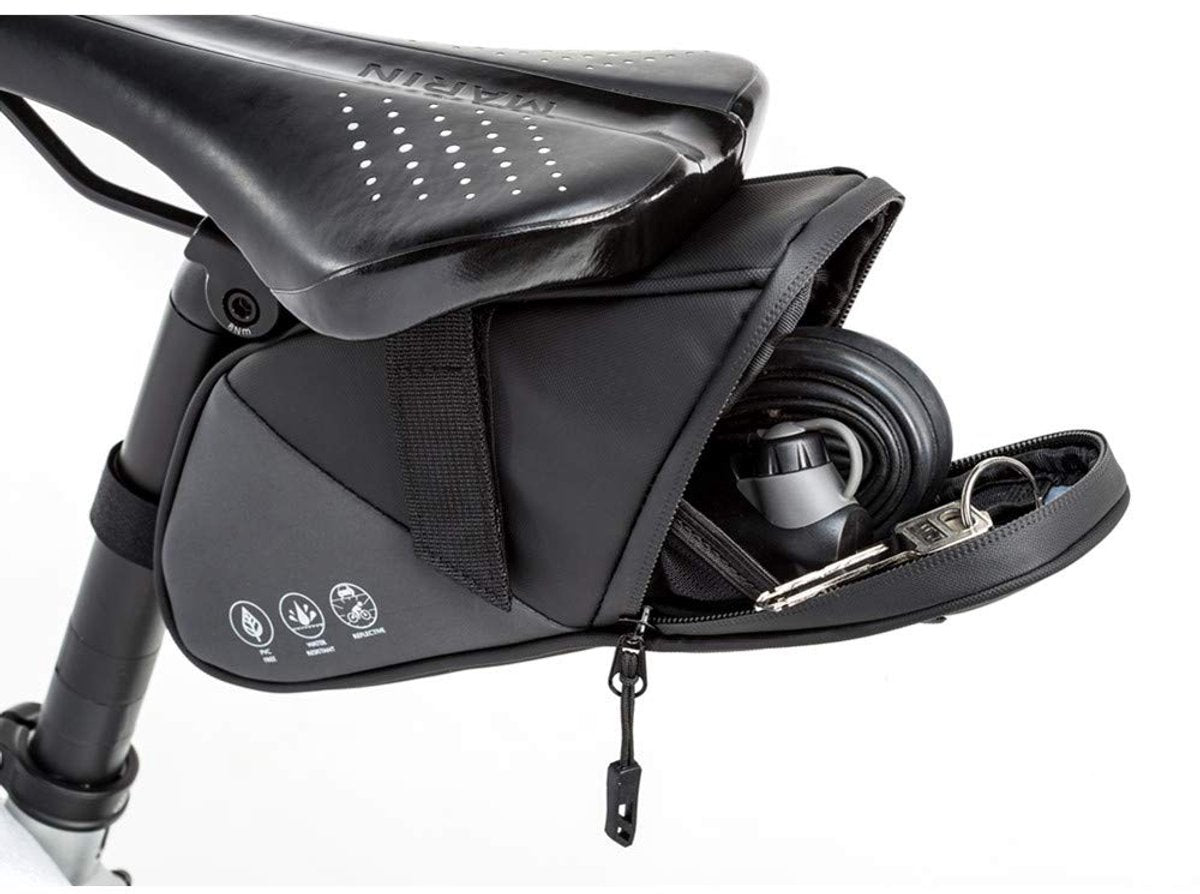 Bicycle saddle bag - Bicycle panniers - Bicycle panniers for e-bikes - Universal bicycle pannier - Road bike - Mountain bike - Bag - Black