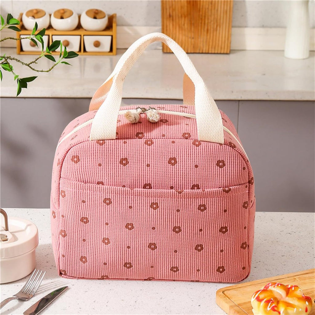 Women's Insulated Lunch Bag - Pink Insulated Bag for Work and School