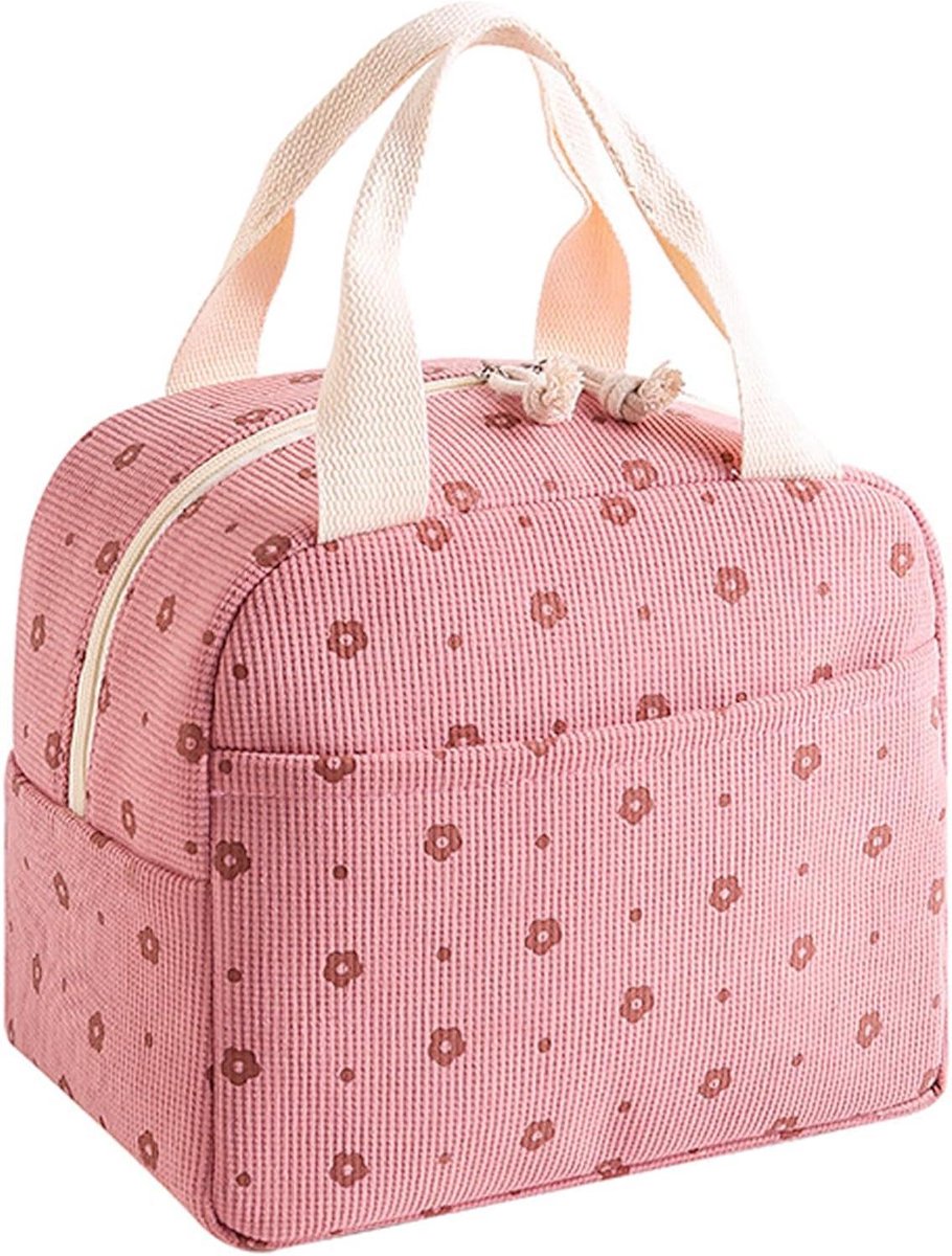 Women's Insulated Lunch Bag - Pink Insulated Bag for Work and School