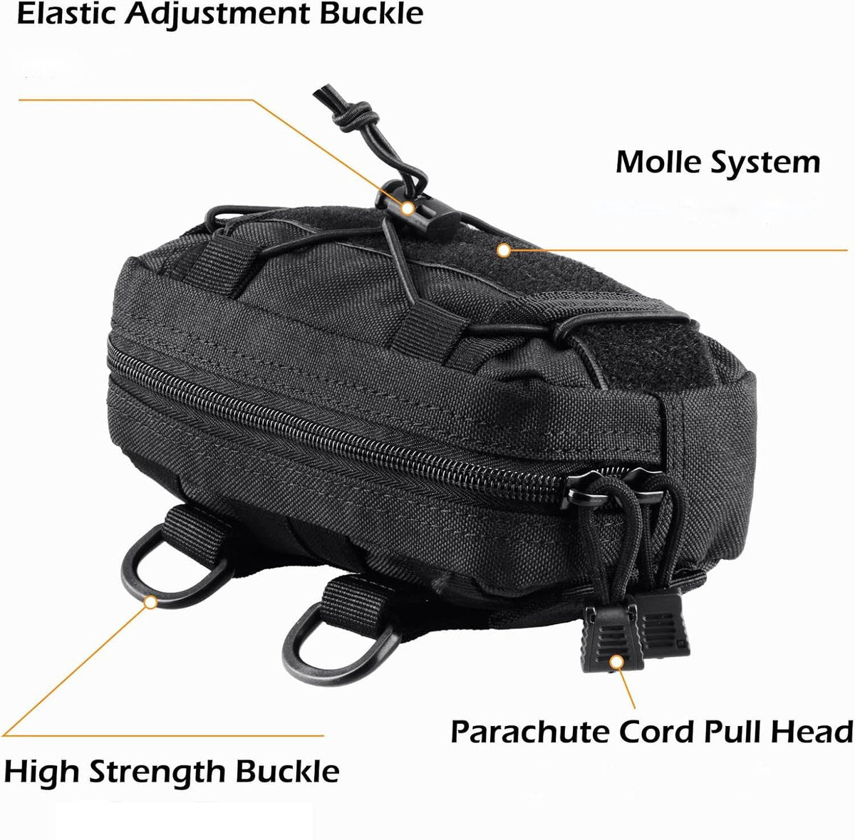 Fanny pack - Men's fanny packs - Tactical fanny pack - Small bag - Waterproof and multifunctional - Suitable for camping, hiking and hunting