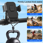 Bicycle Phone Holder - Motorcycle Phone Holder - 1 Second Automatic Locking - 360 Degree Rotating Bicycle Handlebar Phone Holder - Suitable for Mountain Bikes, Electric Scooters, and Other Models