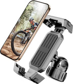 Bicycle Phone Holder - Easy to Install - Motorcycle Phone Holder - [Ultra-Stable Bicycle Phone Holder - Electric Scooter Handlebar Phone Holder - For 4.7 to 7 inch Phones - Bicycle Accessories]