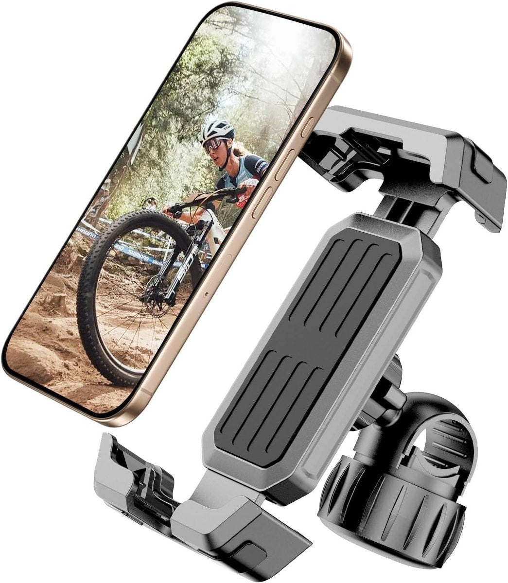 Bicycle Phone Holder - Easy to Install - Motorcycle Phone Holder - [Ultra-Stable Bicycle Phone Holder - Electric Scooter Handlebar Phone Holder - For 4.7 to 7 inch Phones - Bicycle Accessories]