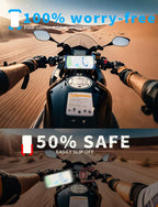Bicycle Phone Holder - Easy to Install - Motorcycle Phone Holder - [Ultra-Stable Bicycle Phone Holder - Electric Scooter Handlebar Phone Holder - For 4.7 to 7 inch Phones - Bicycle Accessories]