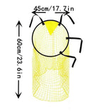 2 Football Goal Training Nets, durable stable for shooting practice easy to assemble and remove, Yellow