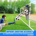 2-Pack Football Goal Training Nets, Durable Stable for Shooting Practice, Easy to Assemble Remove, Black, 7.3 x 4.1 x 3.3 ft