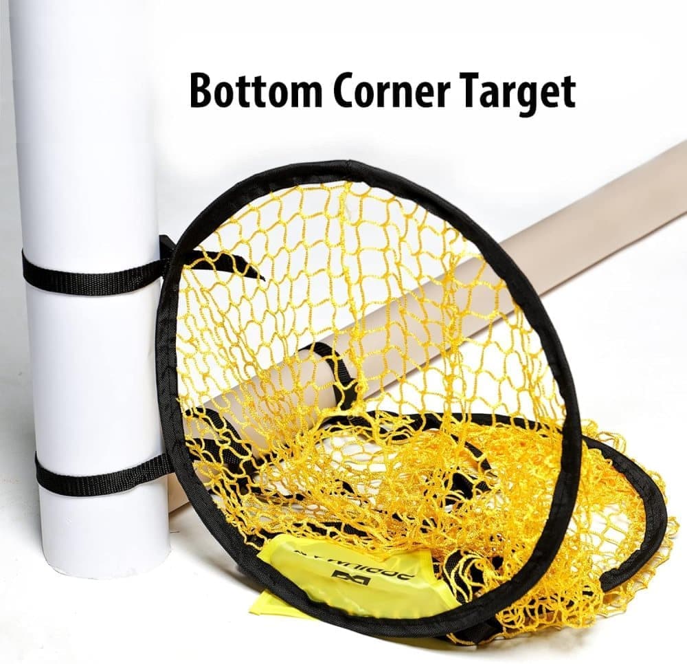 2-Pack Football Goal Training Nets, Durable Stable for Shooting Practice, Easy to Assemble Remove, Black, 7.3 x 4.1 x 3.3 ft