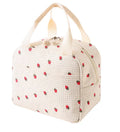 Insulated Corduroy Lunch Bag Cooler Leak-proof for Picnics and Work, 26cm