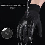Unisex waterproof cycling gloves with touch screen function, anti-slip, wind and heat insulating, winter warm sports gloves, L
