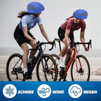 Reflective Bicycle Helmet Cover, Wind and Water Resistant, Universal Fit, Blue