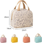 Insulated Lunch Bag Orange, Portable Small Cooler Bag for Food, Reusable for Office Gym Beach Travel, with Handle
