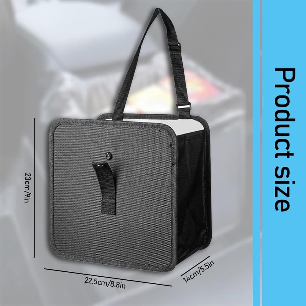 Universal Car Back Seat Storage Bag, Waterproof Small Garbage Container for Travel and Car Interior, Compatible with All Cars