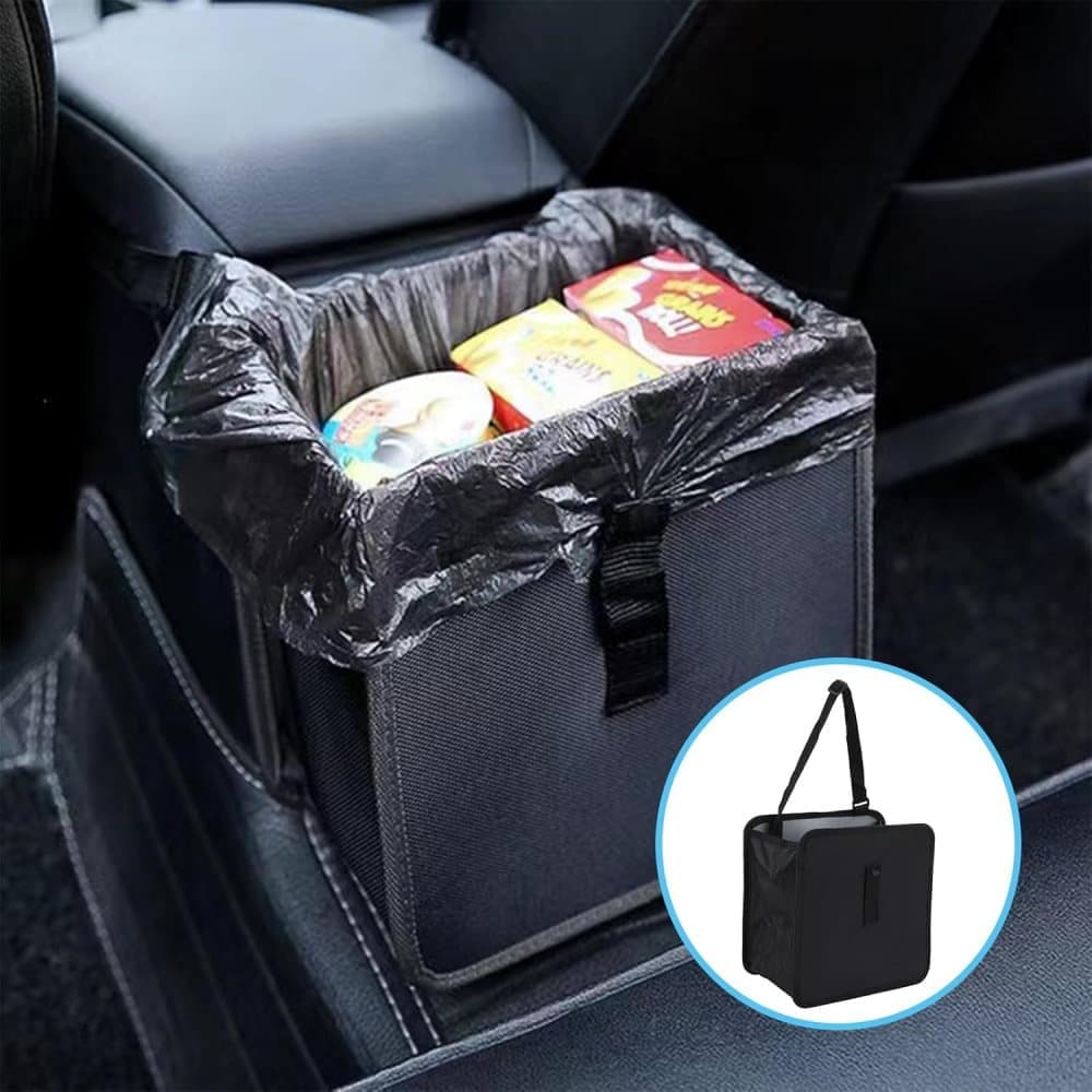Universal Car Back Seat Storage Bag, Waterproof Small Garbage Container for Travel and Car Interior, Compatible with All Cars