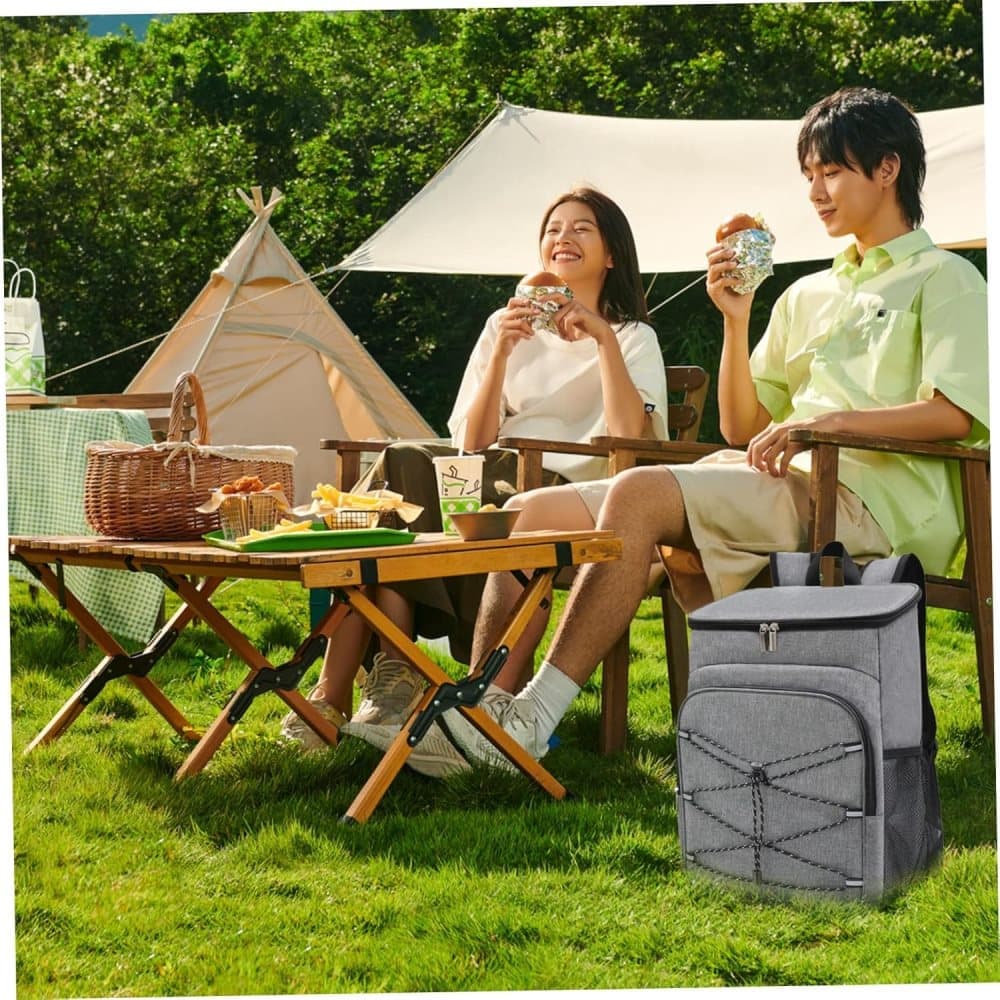 Large Capacity Insulated Backpack Cooler Bag Waterproof for Picnic Camping Lunch Grill, Dark Blue