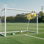 2-Pack Soccer Goal Net for Shooting Training, Portable Foldable, 6x4ft, Yellow