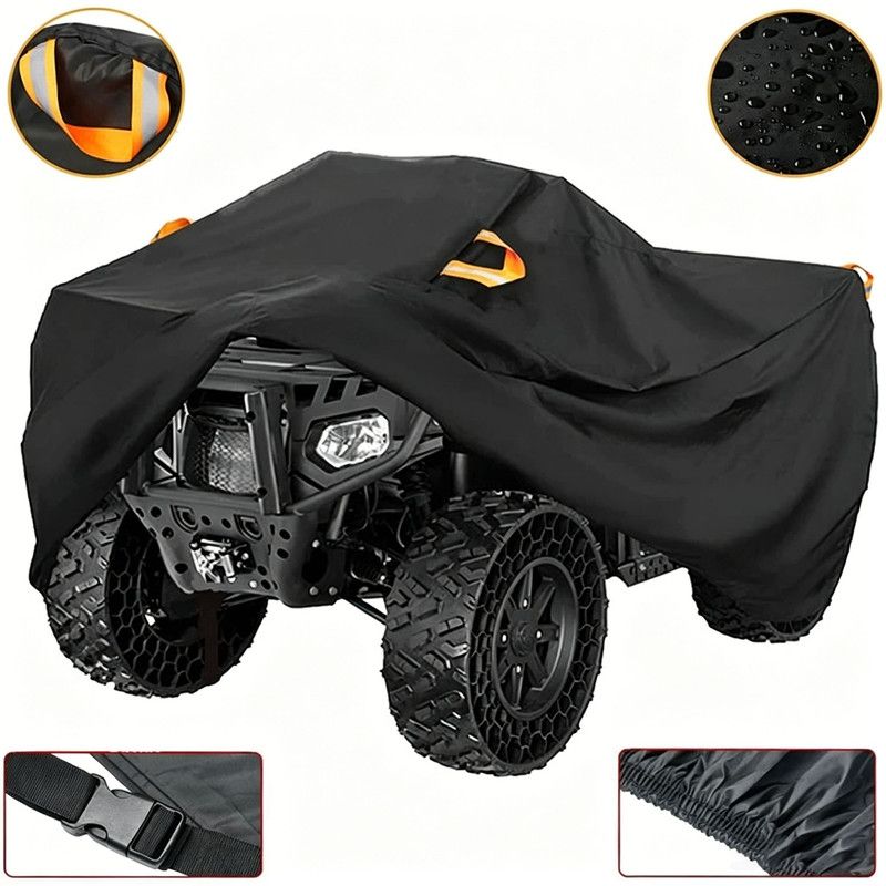 ATV Cover - Waterproof and Sunscreen Beach Car Cover, Four-Wheel Off-Road Vehicle Cover(M（145*85*98CM）)
