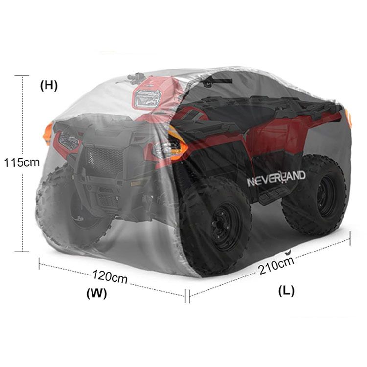 ATV Cover - Waterproof and Sunscreen Beach Car Cover, Four-Wheel Off-Road Vehicle Cover(M（145*85*98CM）)