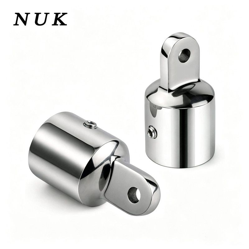 316 Stainless Steel Top Eye End Cap, Marine Top Slide Cap, Boat Canopy Fitting Hardware for  Tube, Yacht Awning Connector(Single top 32mm)