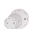 4-Piece Set Marine ABS Deck Access Hatch – Round Screw-In Inspection Port – Waterproof Deck Cover for Yachts and RVs – 250*230mm – White