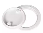4-Piece Set Marine ABS Deck Access Hatch – Round Screw-In Inspection Port – Waterproof Deck Cover for Yachts and RVs – 250*230mm – White