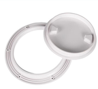 4-Piece Set Marine ABS Deck Access Hatch – Round Screw-In Inspection Port – Waterproof Deck Cover for Yachts and RVs – 250*230mm – White