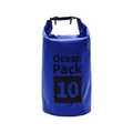 Ocean Pack Waterproof Dry Bag, 10L Double Shoulder Strap, 500D PVC Waterproof Sack for Kayaking, Swimming, Fishing, Camping, Outdoor Travel, Floating Dry Storage Bag(Blue)