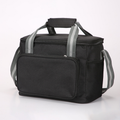 15L Oxford Thermal Lunch Bag, Portable Leakproof PEVA Liner Tote Bag, Waterproof Outdoor Picnic Camping Beach Lunch Cooler Bag for Food Storage, Keep Warm & Cold(Black,)