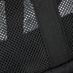 Dual Compartment Dry Wet Separation Beach Cooler Bag, Large Capacity Mesh Tote Bag, Oxford Insulated Lunch Bag for Picnic Swimming Camping Outdoor Travel(black)