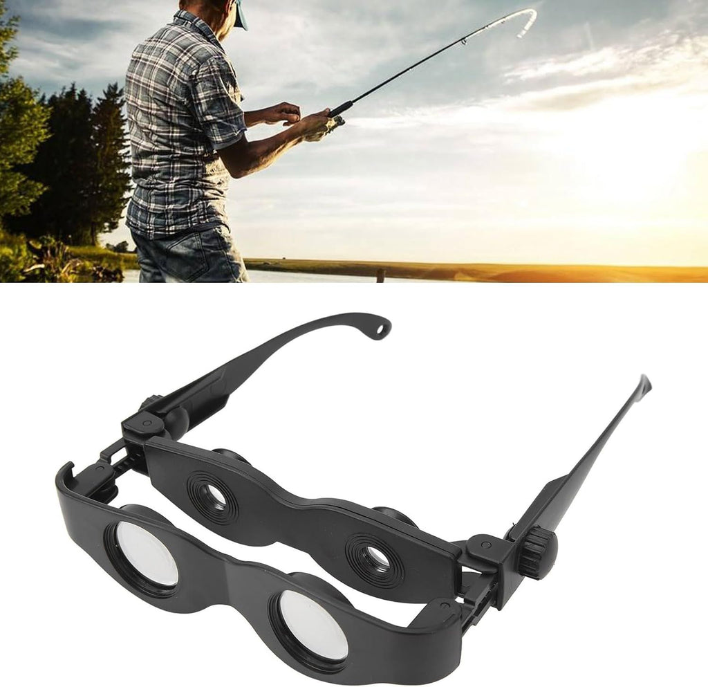 Hands-free binocular glasses for fishing—portable, adjustable-focus, dual-lens eyewear suitable for fishing, birdwatching, watching TV, and sports; offers high-definition clarity.