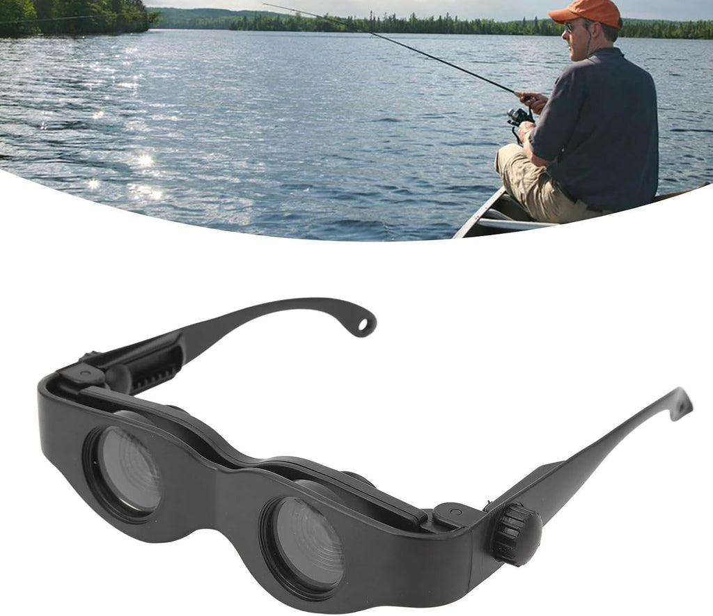 Hands-free binocular glasses for fishing—portable, adjustable-focus, dual-lens eyewear suitable for fishing, birdwatching, watching TV, and sports; offers high-definition clarity.