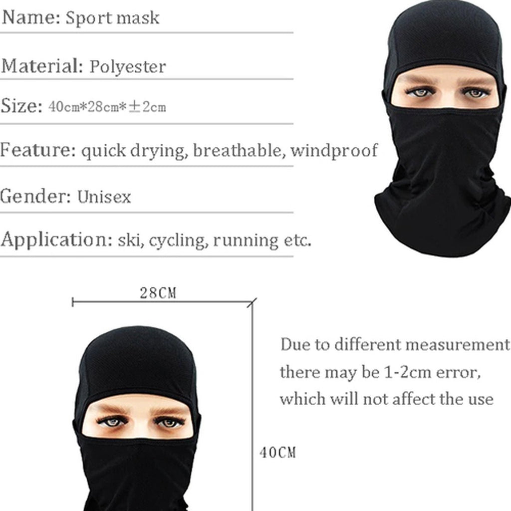 Multiuse Balaclava | Neck Warmer | Bivouac | Face Mask | Motorcycle Cap | Skiing | Snowboarding | Motorcycling | Grey