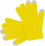 Touchscreen Gloves | Mittens | Touch Tip Gloves | Scandinavian Pattern | Unisex | For Adults | One Size | Yellow