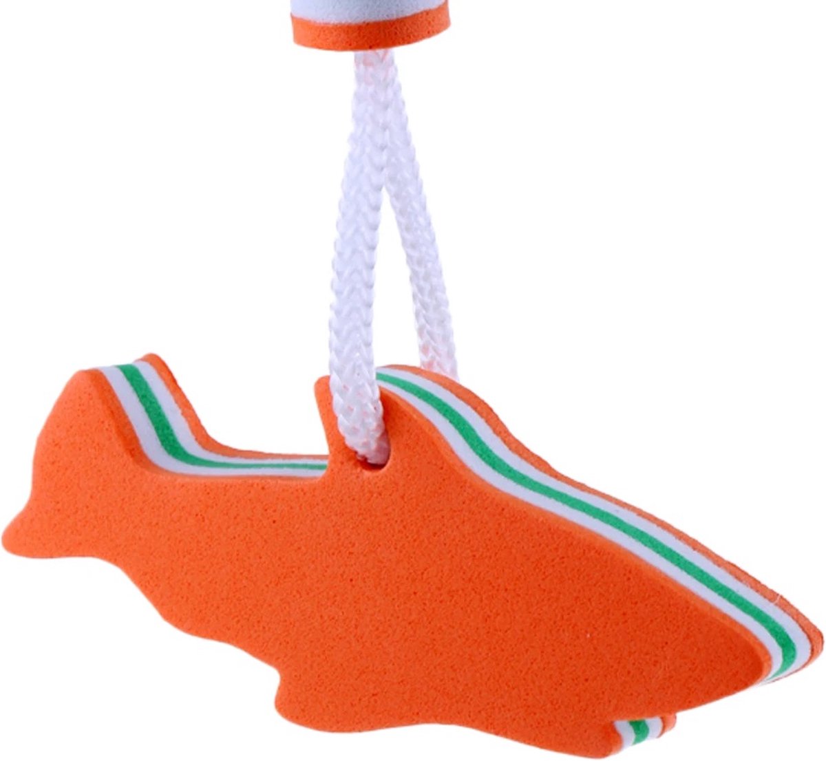Floating Shark Keychain | For Large Keyring | EVA Foam | Foam | Key Float | Orange