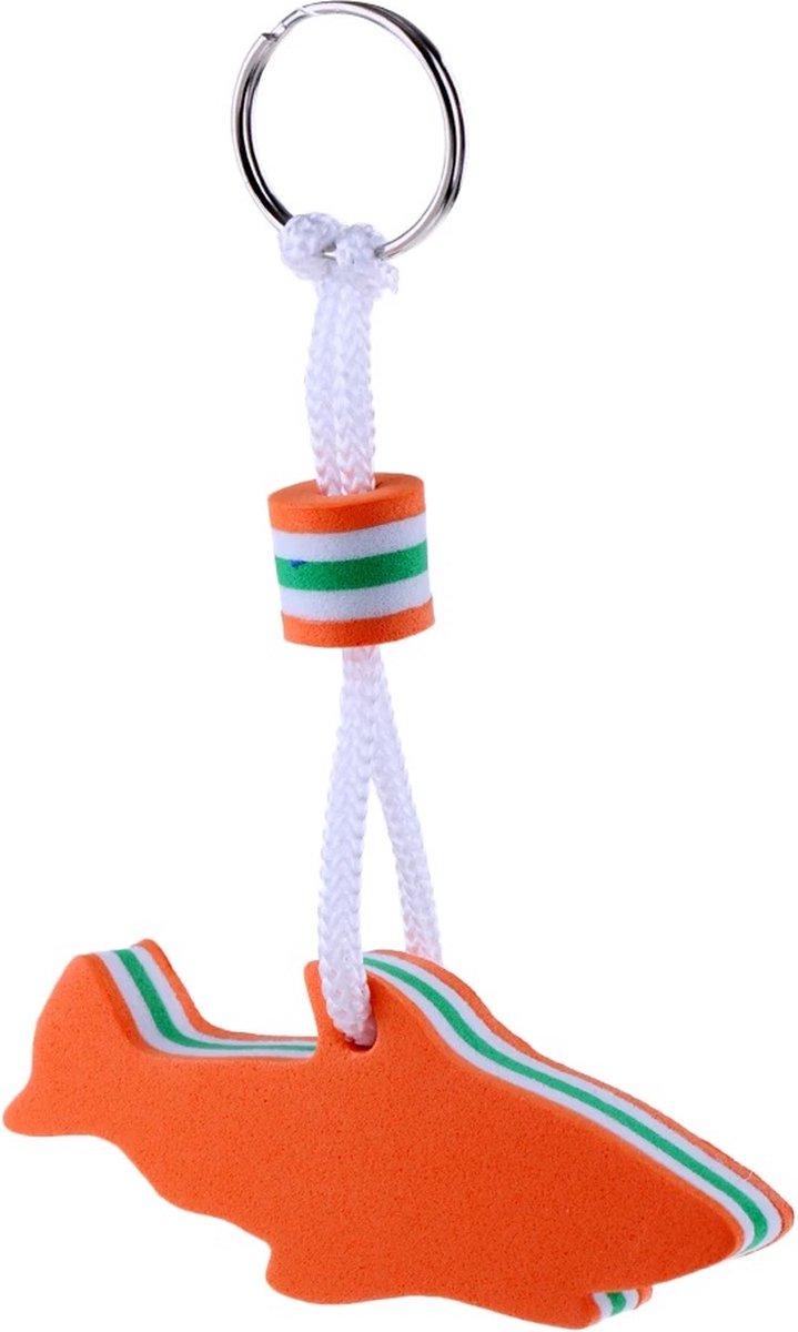 Floating Shark Keychain | For Large Keyring | EVA Foam | Foam | Key Float | Orange
