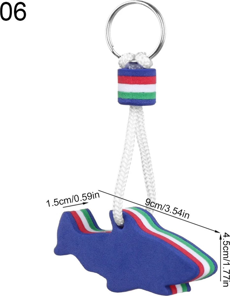 Floating Shark Keychain | For Large Keyring | EVA Foam | Foam | Key Float | Orange