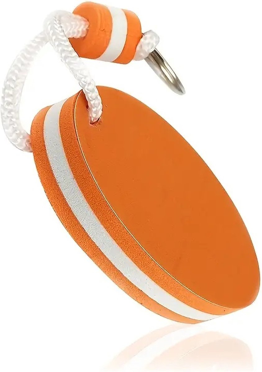 Floating Keychain | EVA Foam | For Large Keyring | Foam | Bumper | Key Float | Oval | Orange