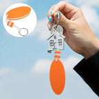Floating Keychain | EVA Foam | For Large Keyring | Foam | Bumper | Key Float | Oval | Orange