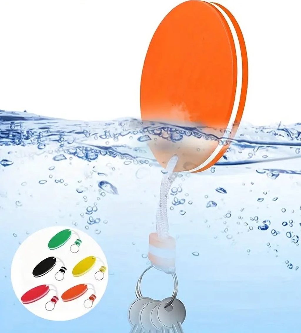 Floating Keychain | EVA Foam | For Large Keyring | Foam | Bumper | Key Float | Oval | Blue