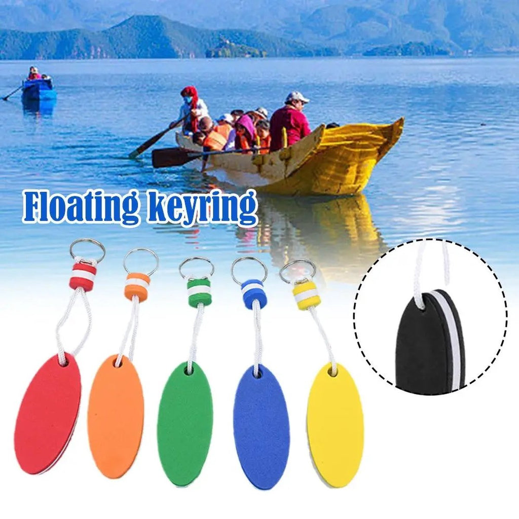 Floating Keychain | EVA Foam | For Large Keyring | Foam | Bumper | Key Float | Oval | Yellow