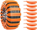 Snow Chain - Anti-slip for Car Tires - 8-pack - Reusable anti-slip cable ties - 88 x 4 cm - Adjustable tire chains - Suitable for cars, trucks, etc. - Universal snow chains - Anti-slip chains