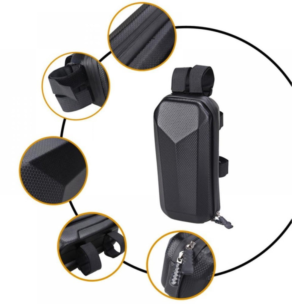 Waterproof storage bag for scooters - Hard scooter handlebar bag - Front bag for electric scooter - Accessories for adult scooters