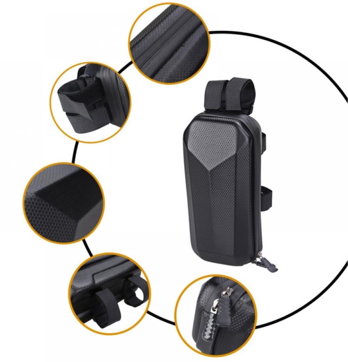 Waterproof storage bag for scooters - Hard scooter handlebar bag - Front bag for electric scooter - Accessories for adult scooters