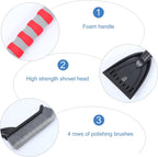 Snow Brush for Car - Two-in-One Ice Scraper - 25'' Ergonomic Handle - Winter Car Accessory