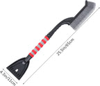Snow Brush for Car - Two-in-One Ice Scraper - 25'' Ergonomic Handle - Winter Car Accessory