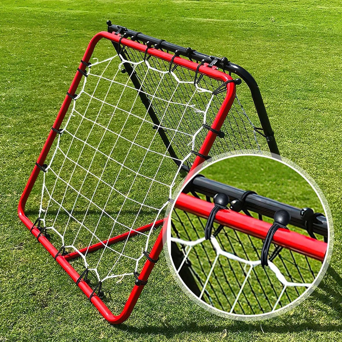 30 elastic cords, 10 cm long - with ball joints - black - sturdy rubber tensioners - for securing tarpaulins, camping tents, luggage cables, and awnings.