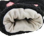 gloves-winter gloves-half-finger gloves - Extra thick men's gloves-women's gloves-warm gloves for women and girls - Cartoon panda paw