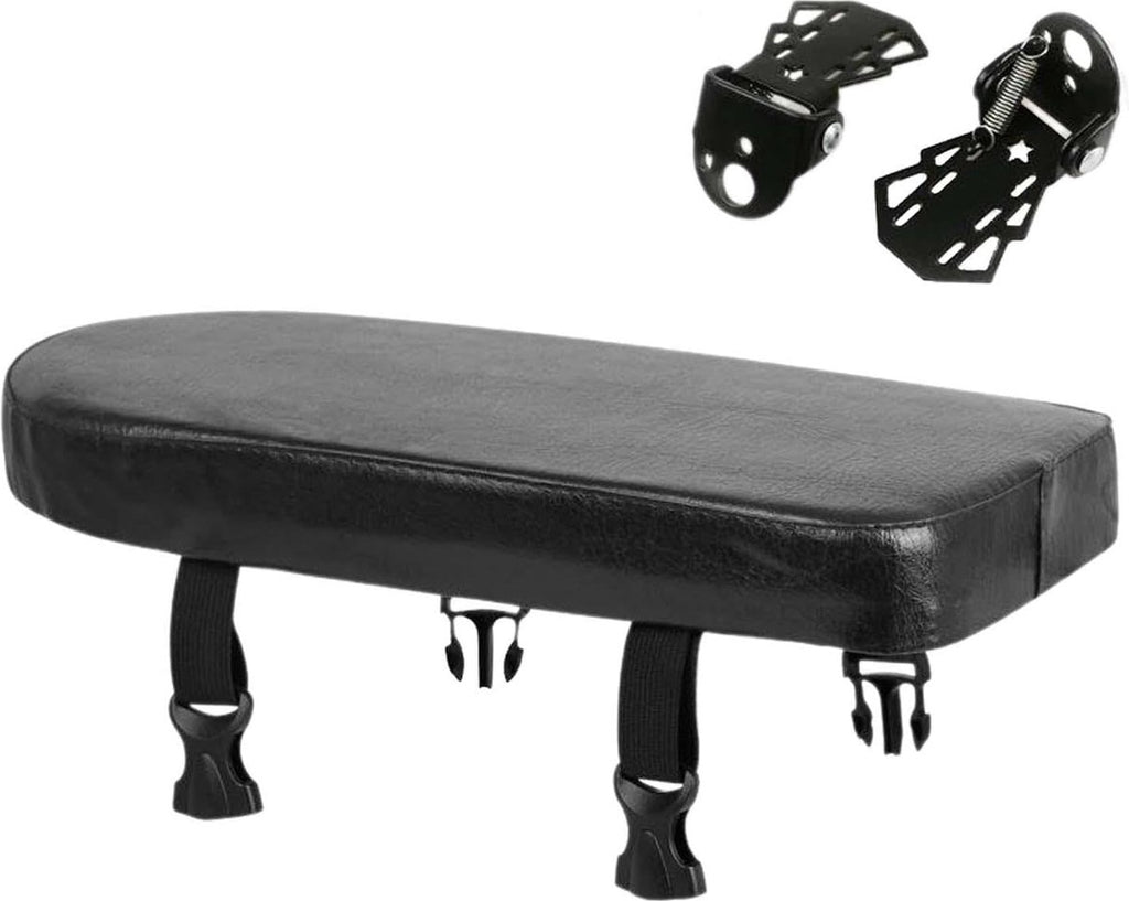 Rear Bicycle Seat - With Footrests - Rear Bicycle Seat - Luggage Carrier Cushion - Bicycle Seat Set - Rear Bicycle Seat - Bicycle Carrier Cushion - Universal - Black - Electric Bicycle/ Bicycles/Electric Scooter - Thickened - Soft