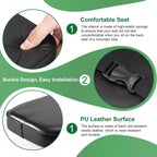 Rear Bicycle Seat - With Footrests - Rear Bicycle Seat - Luggage Carrier Cushion - Bicycle Seat Set - Rear Bicycle Seat - Bicycle Carrier Cushion - Universal - Black - Electric Bicycle/ Bicycles/Electric Scooter - Thickened - Soft