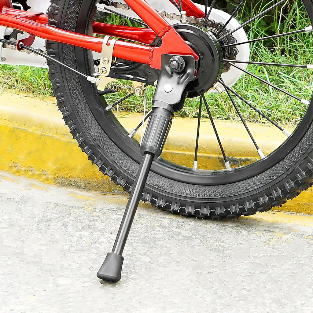 16 Inch - Bicycle Stand for Children's Bikes - MTB Kickstand - Single Bicycle Stand - Bicycle Accessories for Children - Bicycle Stand - Side Stand for Bicycles - Bicycle, E-Bike, City Bike & Mountain Bike - Pink - Easy to Install