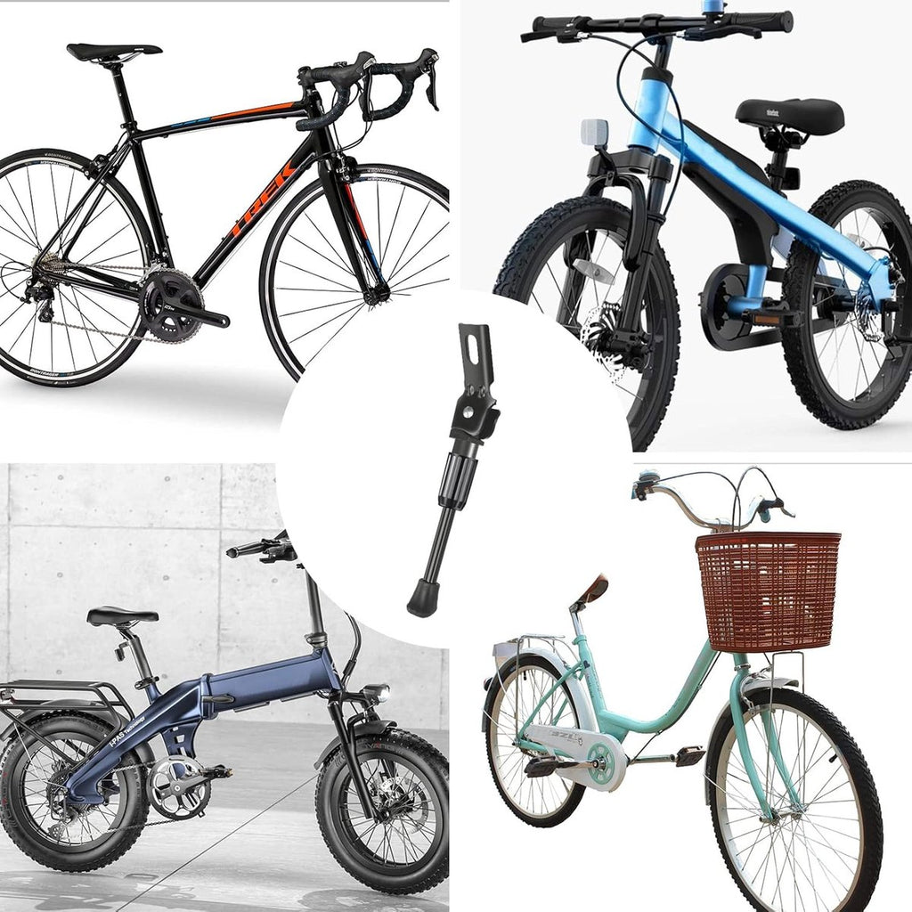 16 Inch - Bicycle Stand for Children's Bikes - MTB Kickstand - Single Bicycle Stand - Bicycle Accessories for Children - Bicycle Stand - Side Stand for Bicycles - Bicycle, E-Bike, City Bike & Mountain Bike - Pink - Easy to Install